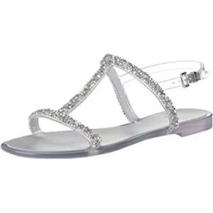 Stuart weitzman jeweled jelly‎ sandals women’s size 7.5